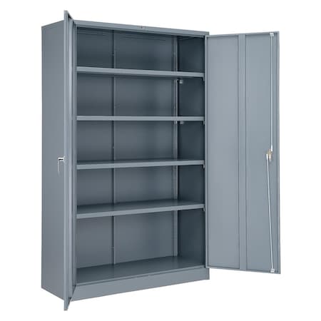 Global Industrial Industrial Storage Cabinet, 78 in H, 48 in W, Gray 493313GY